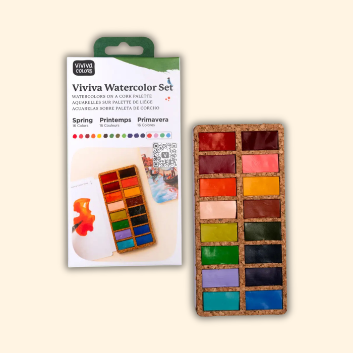 Spring Pans Set Watercolor Set