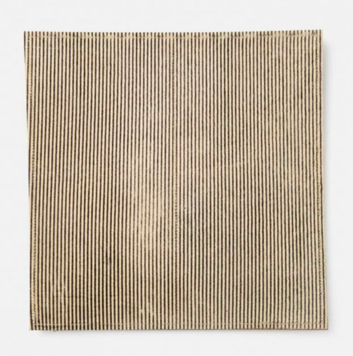 Square Hair-on-Hide Placemat, Stripe
