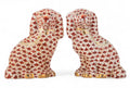 Staffordshire dog vermillion waves