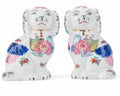 Staffordshire Salt And Pepper-Dog-Tobacco Leaf