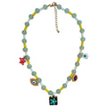 Starry Eyes Beaded Charm Necklace