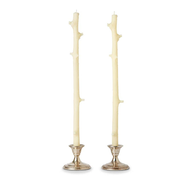 Stick Candles Hemlock / Pair: White Chocolate