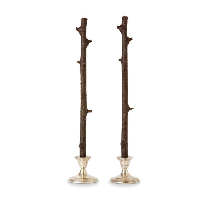 Stick Candles Hemlock / Pair: White Chocolate