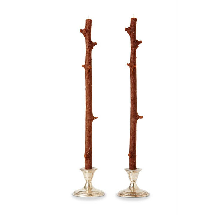 Stick Candles Hemlock / Pair: White Chocolate