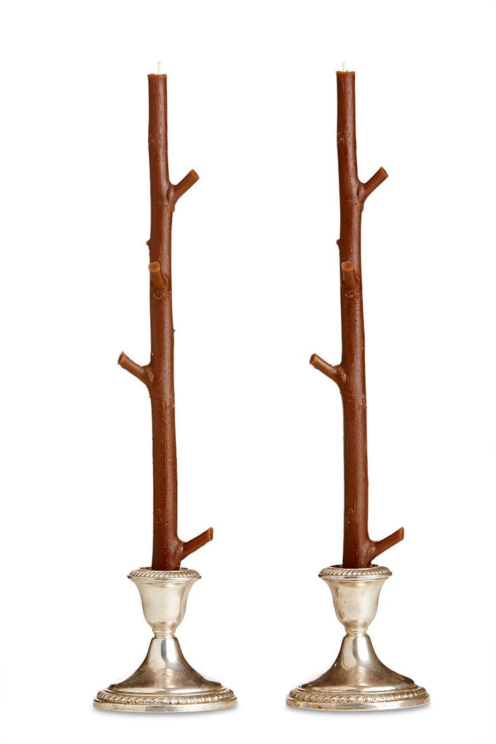 Stick Candles Maple / Pair: White Chocolate