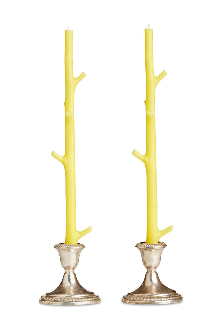 Stick Candles Maple / Pair: White Chocolate
