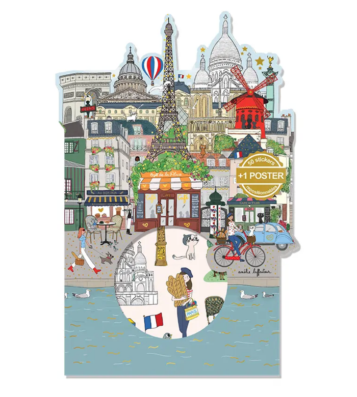 STICKERS GAME + POSTER - PARIS MONUMENTS