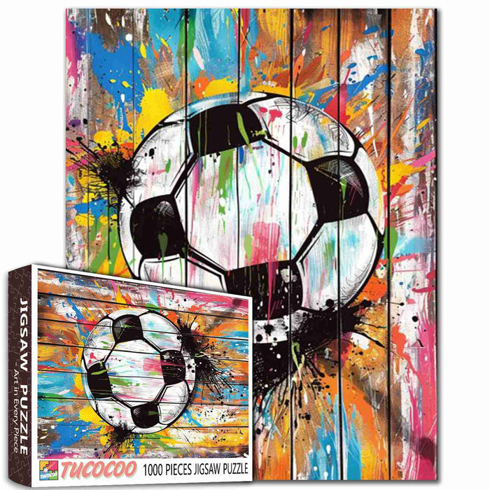 Street Banksy Graffiti Football Jigsaw Puzzles