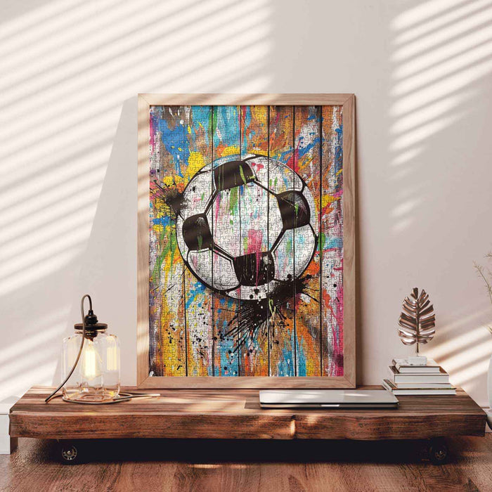 Street Banksy Graffiti Football Jigsaw Puzzles