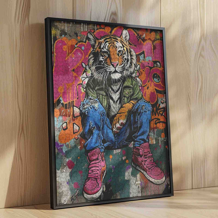 Street Style Tiger Jigsaw Puzzle