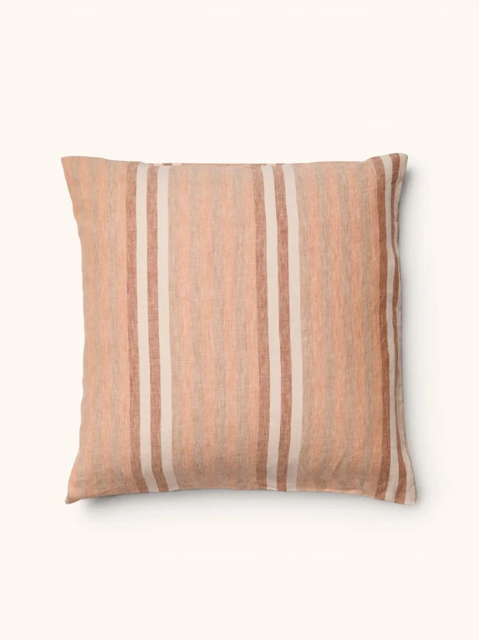 Stripe Hazelnut European Pillowcase Set