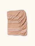 Stripe Hazelnut Fitted Sheet