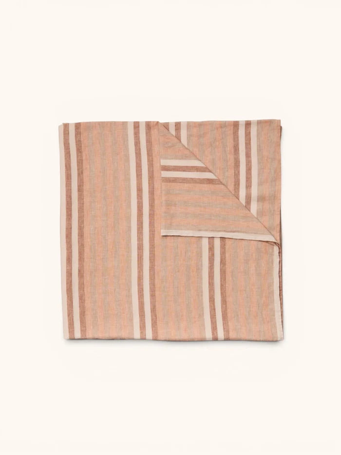 Stripe Hazelnut Flat Sheet