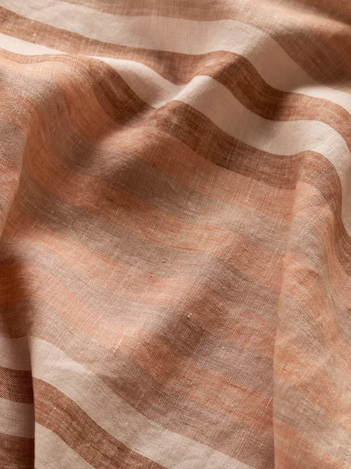 Stripe Hazelnut Flat Sheet