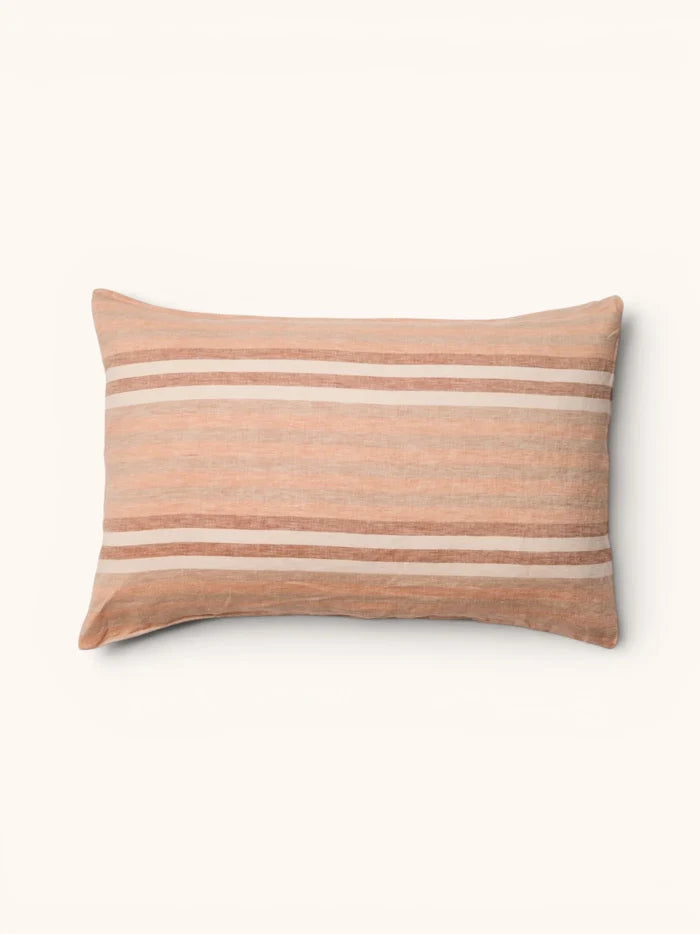 Stripe Hazelnut Pillowcase Set