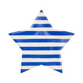Striped Star Paper Plate - 9.5"
