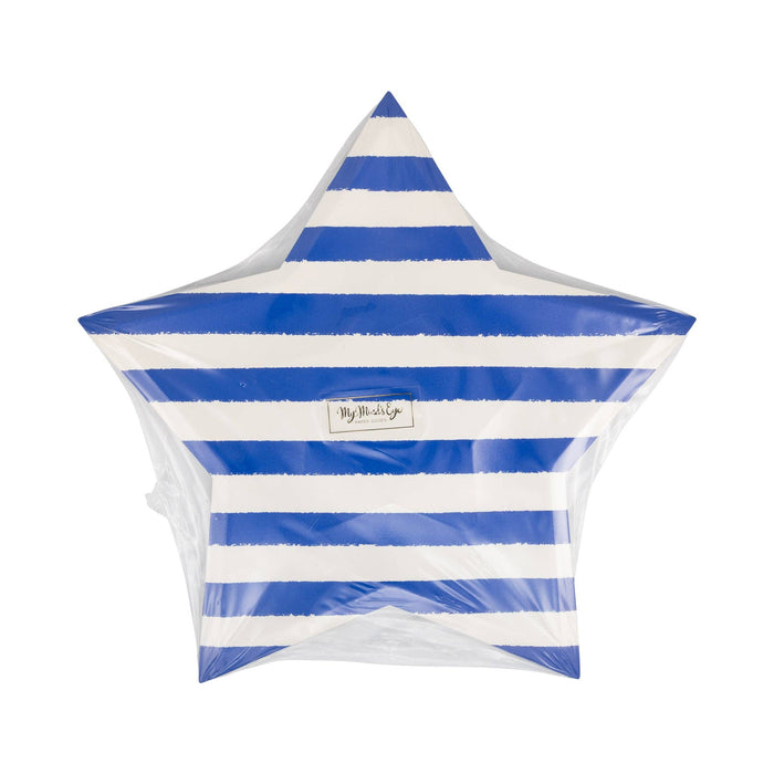 Striped Star Paper Plate - 9.5"