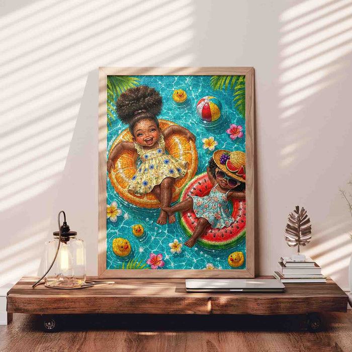 Summer Pool Float Friends Jigsaw Puzzle