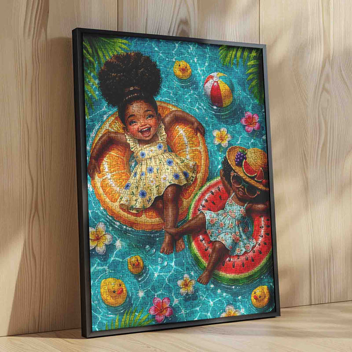 Summer Pool Float Friends Jigsaw Puzzle