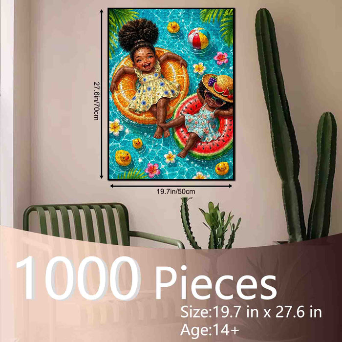 Summer Pool Float Friends Jigsaw Puzzle