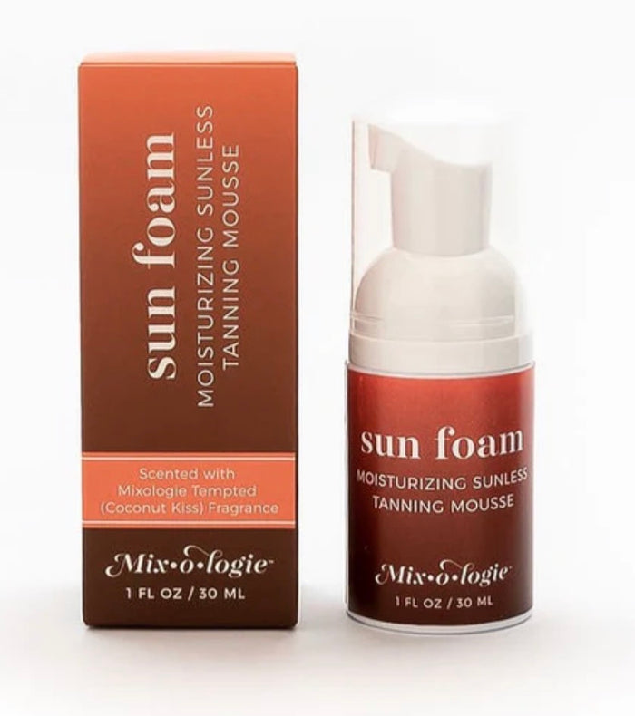 Sun foam sunless tanning mousse