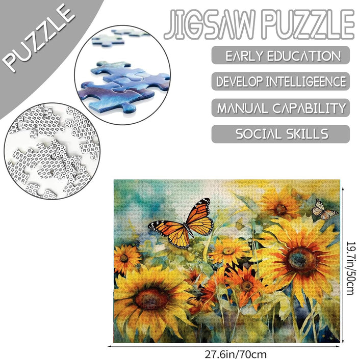 Sunflower Butterfly Jigsaw Puzzles
