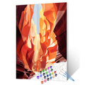 Sunlit Red Rock Canyon paint by numbers