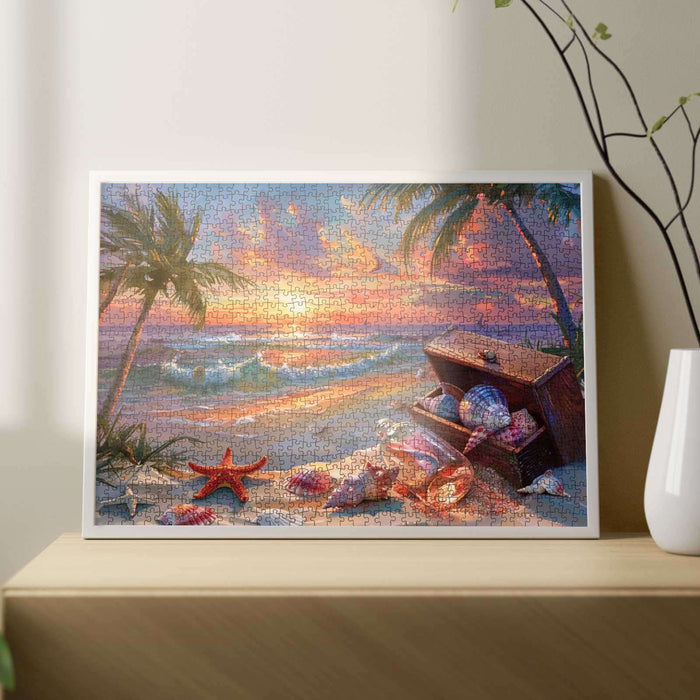 Sunset Shells Beach Jigsaw Puzzle