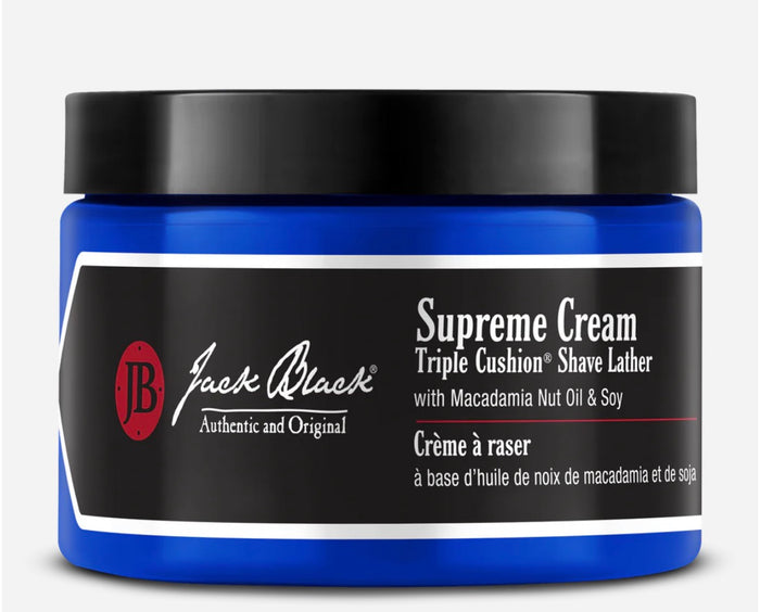 Supreme Cream Triple Cushion® Shave Lather
Macadamia Nut Oil & Soy 9.5oz
