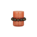 Swift Glass Candleholder - Rust