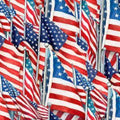 Table Runners & Placemats - Patriotic American Flag Toss Cotton