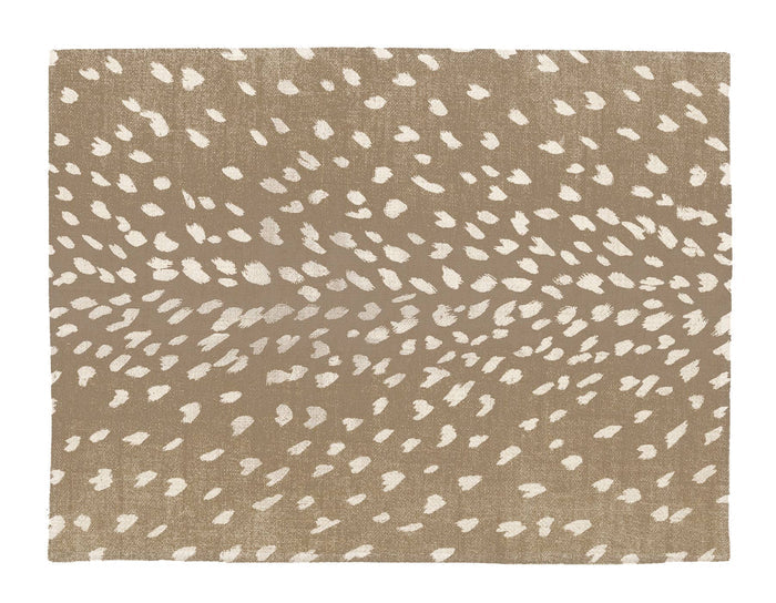 Tan Antelope Linen Placemats: Rectangular- Set of 4