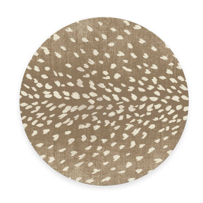 Tan Antelope Linen Placemats: Rectangular- Set of 4