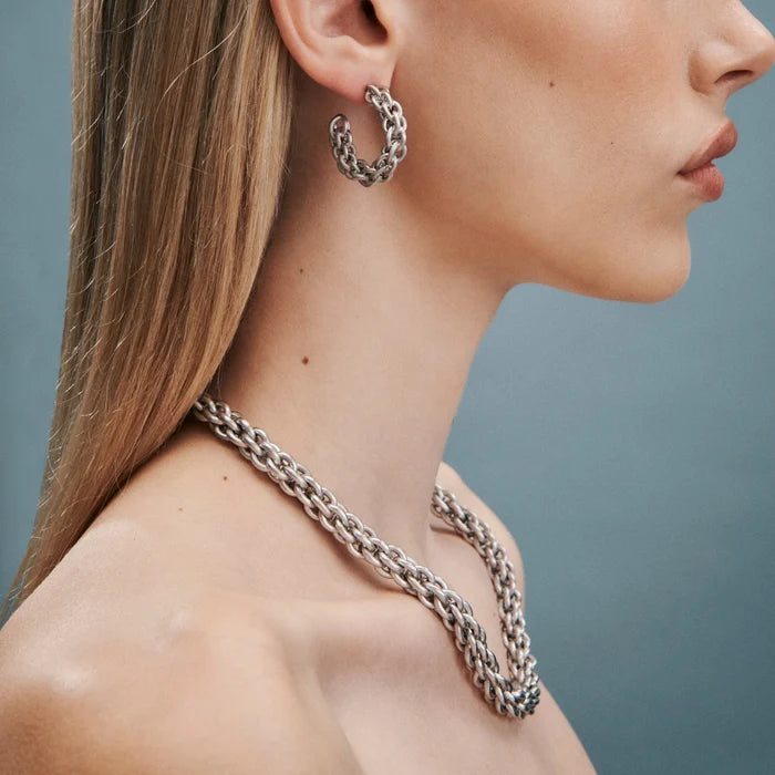 Tangled Chain Necklace - Silver