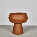 Terracotta Pedestal 25cm Vase