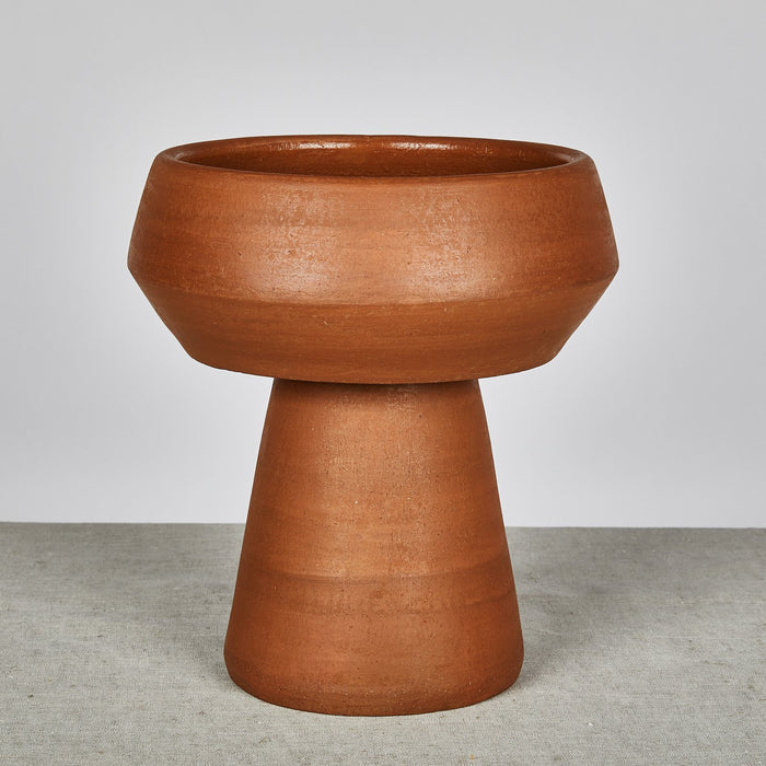Terracotta Pedestal 32cm Vase