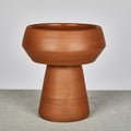 Terracotta Pedestal 32cm Vase