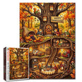 Thanksgiving Squirrel Treehouse Jigsaw Puzzle