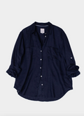 The Boyfriend Linen Shirt - Forever Navy