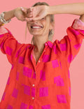 The Boyfriend Linen Shirt - Tequila Sunrise - PREORDER
