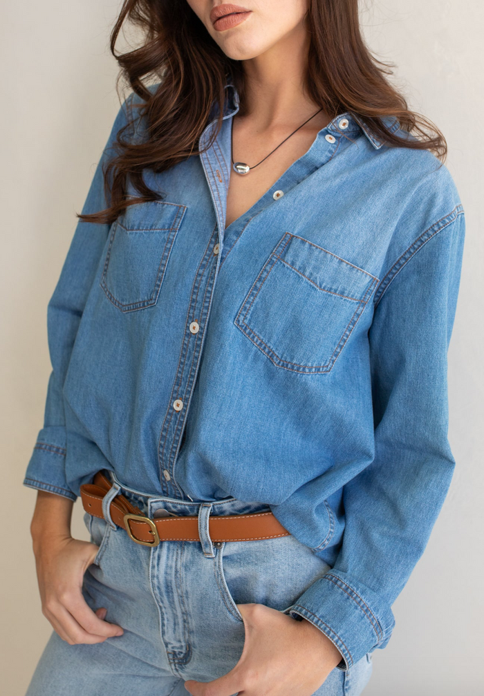 The Boyfriend Shirt - Denim
