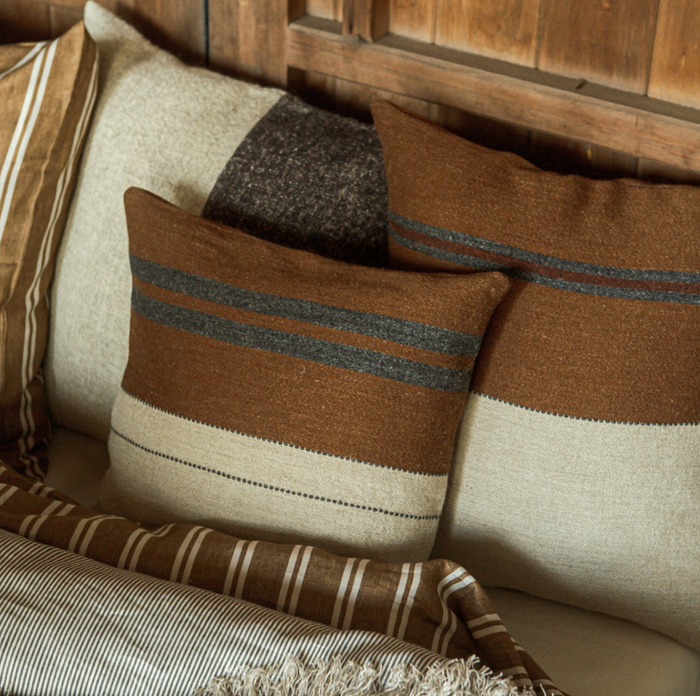 The Highland Stripe Pillow Cover by Libeco