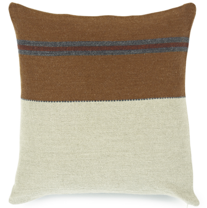 The Highland Stripe Pillow Cover by Libeco Leather