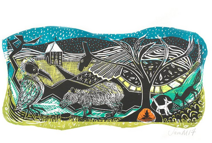 The Scorn of the Angry Bird Print
