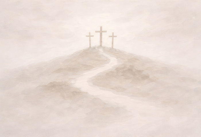 The Weight of Love - Christ-Centered Wall Art
