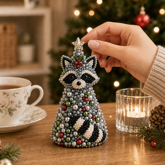 Tinsel Tails – Beaded Animal Christmas Tree Ornament Kit