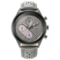 Titan Bolt Anthracite Dial Grey Leather Strap Watch 1814KL01