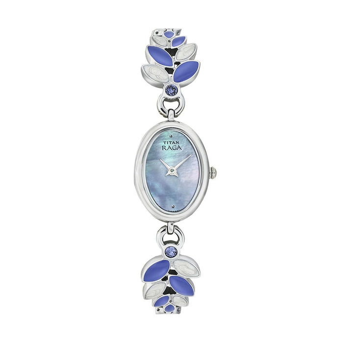 Titan Mother of Pearl Dial Metal Strap Watch 2511SM03