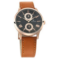 Titan On Trend Black  Dial Leather Strap Watch 90100WL02