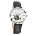 Titan Silver Dial Automatic Watch with Leather Strap 90111SL01